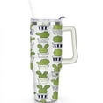 thumbnail image 2 of Cactus 40 Oz Tumbler with Handle Lid and Straw, Stainless Steel Double Walled Vacuum Insulated Cup, Cute Anniversary Wedding Birthday Gifts Tumbler for Women Men Friends Outdoor Indoor, 2 of 7