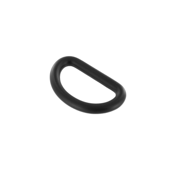 C5300 PVD Black Matte, Short D-Ring, Solid Brass-LL