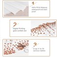 thumbnail image 4 of GHSDFBB Disposable Plastic Tablecloths, 2 Pack Party Rectangle Tablecloths, 54"x108" Rose Gold Dot Confetti Rectangular Table Covers for Picnic Weddings Birthday Parties Thanksgiving Christmas, 4 of 7