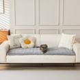 thumbnail image 2 of Couch Cover for Dogs Washable, Fuzzy Pet Couch Covers for 3 Cushion Sofa Pet Friendly, Non Slip Sofa Cover (Light Gray, 27.6" x 82.7"/70 x 210cm), 2 of 13