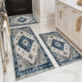 thumbnail image 2 of BlueDreamer Kitchen Rugs 3Pcs, Non Slip Kitchen Mats for Floor Waterproof & Stain Resistant Carpet Area Rug for Kitchen, Laundry Room, Hallway, 2 of 12
