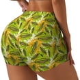 thumbnail image 2 of Fotbe Autumn Harvest Cartoon Corn Seamless Shorts, Womens Workout Shorts High Waist Stretch Booty Short for Gym/Yoga/Running/Biking-Large, 2 of 9