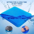 thumbnail image 2 of Car Gel Cooling Seat Cushion 3D Honeycomb Cool and Breathable Cool Ice Silk Car Home Office Chair Cushion Car Accessories, 2 of 8
