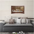 thumbnail image 4 of The Last Supper by Leonardo Da Vinci The World Classic Art Reproductions,Giclee Prints Framed WallArt for Home Decor,Image Size:30x16 inches,Brown Gold Framed Size:33.75x19.75 inchs, 4 of 7