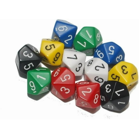 10-sided Dice Pack Of 12