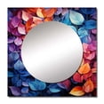 thumbnail image 2 of Designart "Dreaming Among Colorful Leaves" Leaves Multicolor Large Square Mirror - Square Bedroom Mirror Printed Wall Decor - Traditional Square Printed Wall Mirror Art, 2 of 5