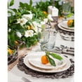 thumbnail image 1 of GG Collection 31810 8.5 in. 4 Acanthus Leaf Embossed Salad Plates, Cream, 1 of 2
