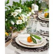 GG Collection  4 Acanthus Leaf Embossed Salad Plates - Cream - 8.5 in.