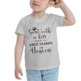 thumbnail image 3 of Sent with A Kiss from My Great Grandpa in Heaven Cute Toddler Tshirts for Boys Girls (Gray, Youth L), 3 of 5