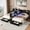 Black, variant on Three‑Mode Expandable Bed Frame, Two Beds Combinable Into Large Bed, 100% Squeak‑Free,Heavy‑Duty High Weight Capacity, With Bookcase Headboard Large Drawers Built‑in LED Lights and Charging Ports