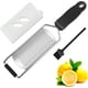 thumbnail image 1 of Ralladores de queso profesionales para cocina de acero inoxidable, rallador de limón de metal con mango para queso, chocolate, negro, 1 of 5