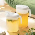 thumbnail image 4 of CHOK Large Airtight Plastic Jar with Lid and Locking Handle 1.5L 50oz Slim Design for Refrigerator Door Perfect for Water Coffee Lemonade Iced Tea and Juice Dishwasher Freezer Ideal for K, 4 of 9