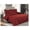 Brick, variant on 3 PCS Squared Stitched Pinsonic Reversible All Season Bedspread Quilt Coverlet Oversized King/Cal-King Size Sage Color