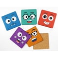thumbnail image 2 of Inkdotpot Set of 6 Drink Coasters DecorativeNon,SlipCork Base4-inch Square PrintedCoastersEasy Clean- Funny, 2 of 8