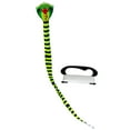 thumbnail image 4 of Cometa de serpiente, cometa enorme de una sola línea, fácil de volar, juego familiar, cometa voladora de serpiente, cometa deportiva para actividades 8m con línea negra, 4 of 8
