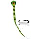 thumbnail image 4 of Cometa de Serpiente, Cometa de Una Sola Línea, Juego Familiar Fácil de Volar, Cometa de Serpiente, Cometa Deportiva, Actividades Al Aire Libre 15m con línea negra, 4 of 8