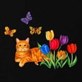 thumbnail image 2 of CafePress - Orange Cat In Tulips Maternity T Shirt - Maternity Dark T-Shirt, 2 of 3
