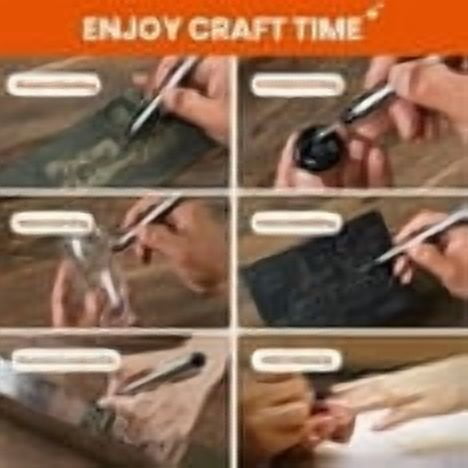 Efforprac Engraving Pen for Wood Metal Glass DIY Crafts with Precision Tip and Ergonomic Design