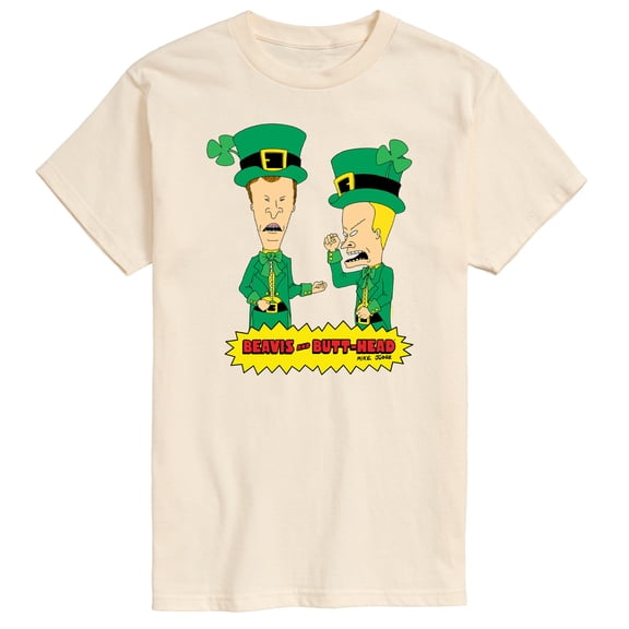 Beavis & Butthead - St Patricks Day - Men's Short Sleeve Graphic T-Shirt