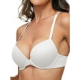 thumbnail image 2 of Deyllo Women's Push Up Bra Plus Size Full Coverage Underwire Support Padded Seamless T Shirt Bra, White 38D, 2 of 5