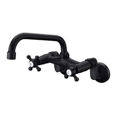 Sumerain Wall Mount Sink Faucet,Oil Rubbed Bronze Finish, 3 to 9 Adjustable Spread with Two Handle