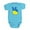 Turquoise, variant on CafePress - Ukrainian Flag Peace Sign Ukraine Native Body Suit - Cute Infant Bodysuit Baby Romper - Size Newborn - 24 Months