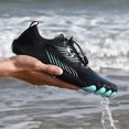 thumbnail image 6 of Linfrsh Mens Water Shoes Quick Dry Barefoot Aqua Athletic Shoes for Water Sports Outdoor Swim Hiking Z1-Black,12, 6 of 9