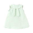 thumbnail image 5 of Ugoldhm Girls Plaid Print Dresses Summmer Breathable Casual Fashion Sleeveless Sundress 6Months-4Years, 5 of 5
