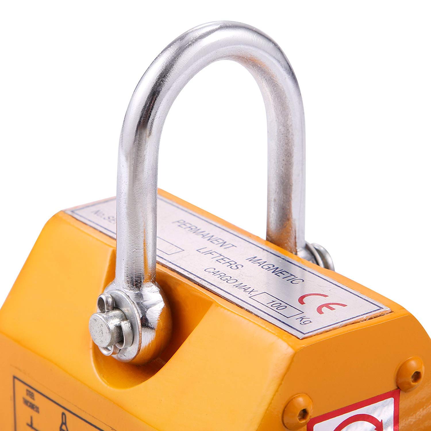 PreAsion Lifting Magnet Steel Magnetic Lifter Permanent Lift Magnets Crane Hoist Neodymium Magnet for Hoist Shop Crane 100 KG/220 LB