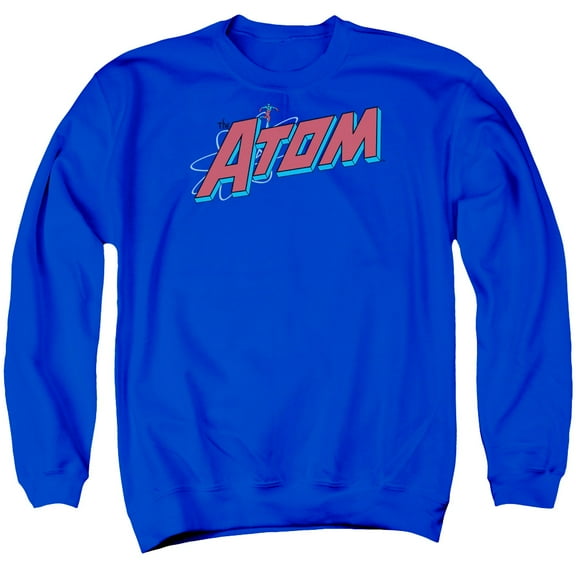 DC Comics The Atom Adult Crewneck Sweatshirt Royal Blue