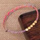 thumbnail image 4 of Pulsera tejida colorida hecha a mano con cuentas de cobre, pulsera ajustable para mujer (colorida), 4 of 8