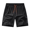 thumbnail image 3 of Afuyipoi Men's Modern Fit Fitness Training Shorts with Zipper Pockets, Quick Dry 4-Way Stretch Athletic Shorts, Elastic Waist Performance Shorts, Sizes S-4XL Black Size 4XL, 3 of 8