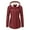 Vin Rouge, variante sur Manteau Doudoune Épais pour Femmes Manteau d'Hiver à Manches Longues Parka en Molleton Duveteux Manteau Décontracté à Capuche Pardessus avec Poches