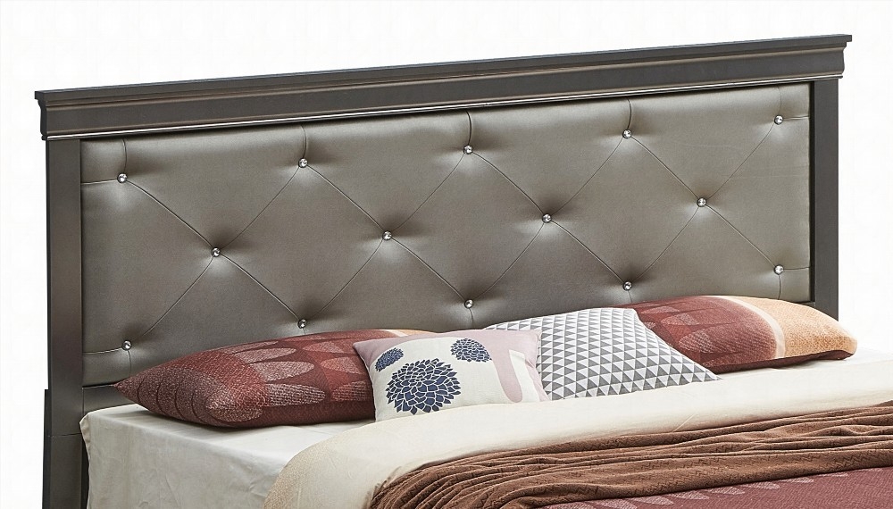 King Size metal platform bed frame does not need box spring black for master bedroom