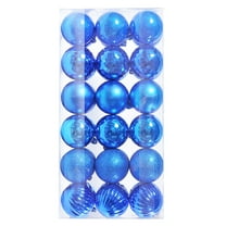 Lilixerw 36 PCS Christmas Balls Ornaments,Shatterproof Xmas Tree Hanging Decorations,Fashion Household Christmas Ball for Party Decoration,2.36 inch,Blue