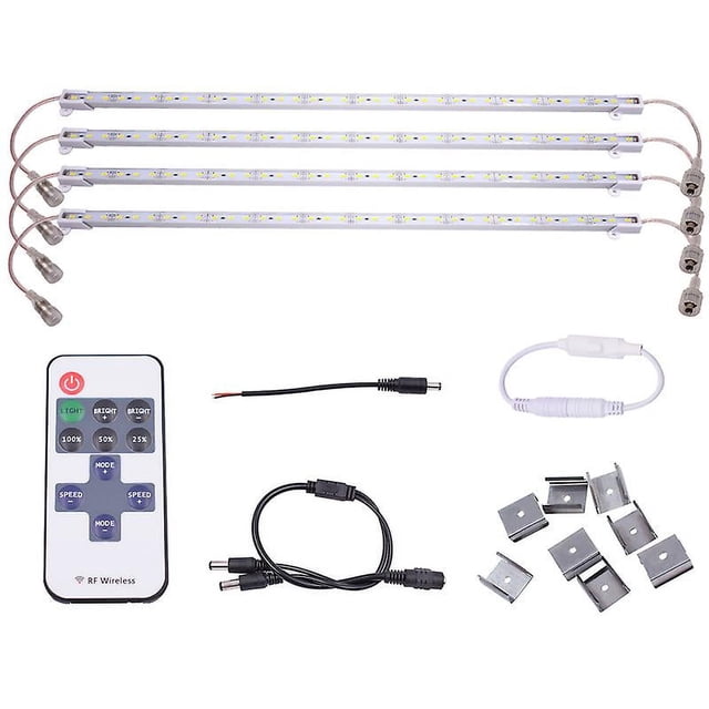 4 tiras LED rígidas.