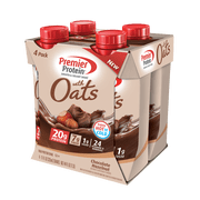 Premier Protein Shake with Oats, Chocolate Hazelnut, 20g Protein, 11 Fl Oz, 4 Ct