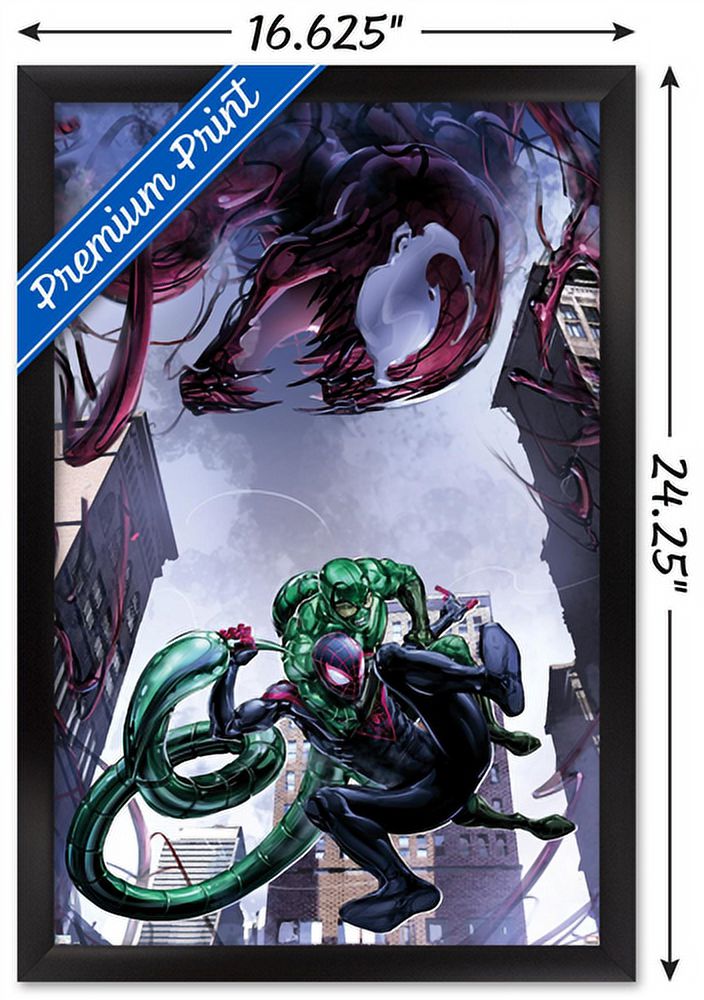 Marvel Comics - Spider-Man, Carnage, Scorpion - Absolute Carnage Miles Morales #1 Wall Poster, 14.725" x 22.375", Framed