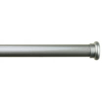 Urbanest 1" Button Adjustable Curtain Rod, 48"-84", Pewter