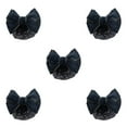 thumbnail image 2 of Wweixi Professional Hair Plate Mesh Pocket Featuring Convenient Snood Net Elegant Gold rim - black 5Set, 2 of 6
