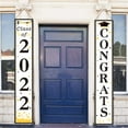 thumbnail image 2 of 2 Pair Couplet Banner Super Soft Waterproof Polyester Decorative 2022 Graduation Party Hanging Flags Porch Sign Party Supplies, 2 of 10