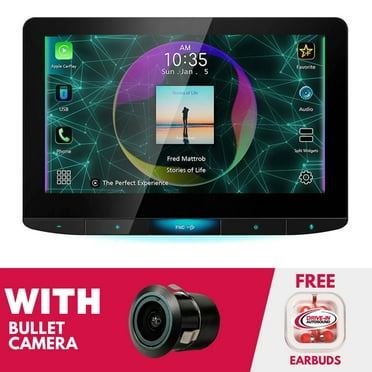 New JVC KW-Z1000W 10.1" Multimedia Receiver (Does not play DVD/CD) w/ Bullet Camera