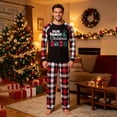 thumbnail image 2 of Caixia Matching Family Pajamas for Dad Christmas Family Matching Pajama Set Long Sleeve Top And Pants Calm And Cheerful for Holiday Photos And Parties, 2 of 6