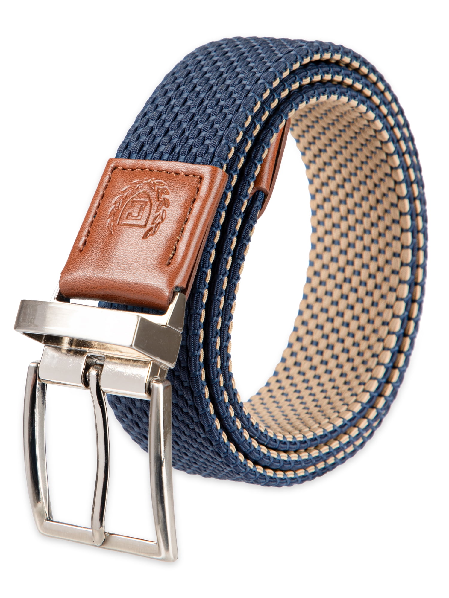 Chaps Men's Two-in-One Reversible Fully Adjustable Stretch Web Fabric Belt