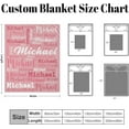 thumbnail image 5 of Custom Blanket with Name, Personalized Name Blanket for Baby Kids Adult, Customized Flannel Throw Blanket Gift for Christmas Birthday Valentines…, 5 of 6
