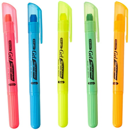 5 Fluorescent Gel Highlighter (2341)Fast drying gel in bright vivid color for maximum impact, compatible with photocopying machines By (Best Photocopy Machine For Business)