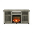 thumbnail image 6 of Modern Fireplace TV Stand with Storage - 55 Inch TV Entertainment Center, French Oak Grey, 6 of 7