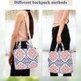 thumbnail image 4 of FORMRS Womens Corduroy Tote Bag Crossbody Shoulder Handbag with Pocket, Mosaic Flowers Pattern, 4 of 7