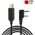 thumbnail image 2 of BFTECH véritable câble de programmation USB FTDI PC01 double broche pour BFTECH, BaoFeng, Kenwood, Radio, 2 of 7