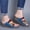 Blue, variant on Clearance Sandals for Women Slip on Slides Open Toe Cross Strap Arch Support Slide Sandals Casual Slippers Cut Out Orthotic Wedge Sandals for Spa(Purple,5.5)